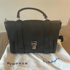 Proenza Schouler PS1+ Medium Black Handbag